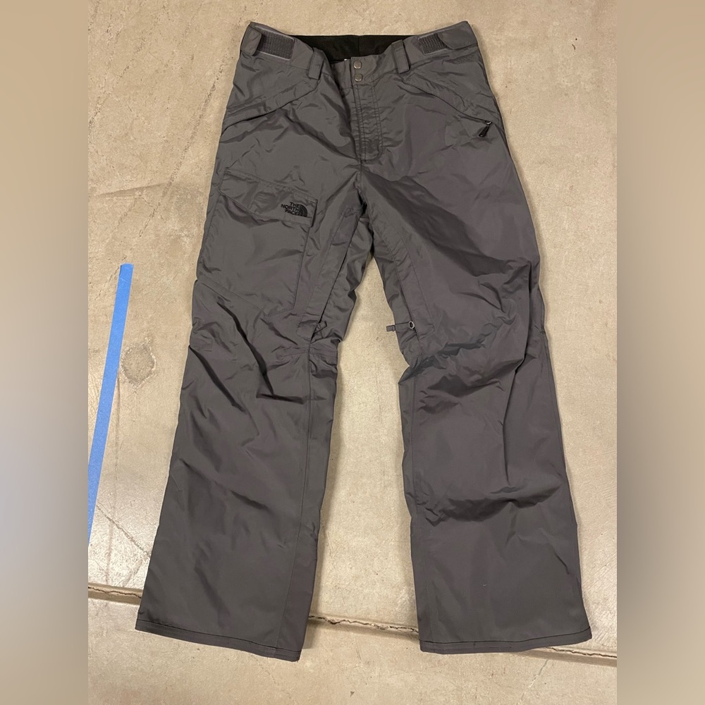 Dark grey north face snow pants